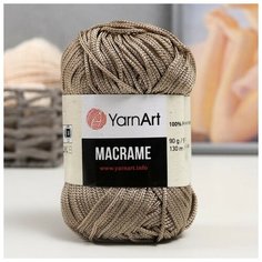 Пряжа "Macrame Макраме" 100% полиэстер 130м/90гр (156 бежевый)./В упаковке шт: 1 Yarn Art