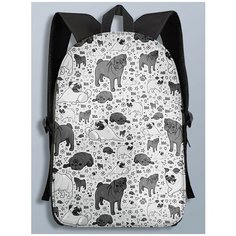 Рюкзак собака песель, собакен, dog, животные, мопс, pug - 185 A3 Brut Bag
