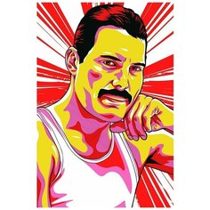 Картина по номерам на холсте Музыка QUEEN Фредди Меркьюри - 6333 В 60x40