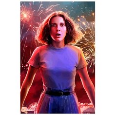 Картина по номерам на холсте Сериал Очень Странные Дела 5220 40x60