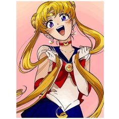 Картина по номерам на холсте Sailor Moon аниме - 1 30X40