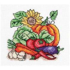 Набор для вышивания Klart "Осенний урожай", 12x12,5 см