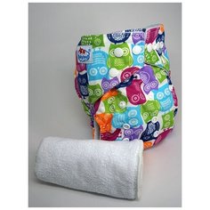 Babyland Многоразовый подгузник +вкладыш. 3-15 кг. Совушки