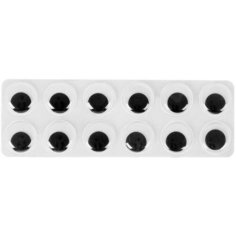 Школа талантов Глазки на клеевой основе, набор 12 шт, размер 1 шт. — 2 см