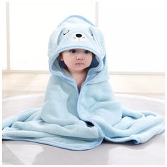 Детский халат с милыми животными. Флисовое одеяло с капюшоном мягкое для малышей. Детское одеяло для мальчиков и девочек. Подарок новорожденному . Академия красоты