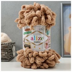 Пряжа "Puffy" 100 % микрополиэстер 9м/100г (262 бежевый) Alize