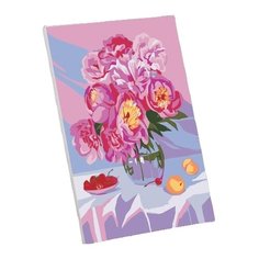 Картина по номерам Школа талантов, на холсте с подрамником "Букет пионов"