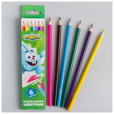 Карандаши цветные 6 цветов, Sima