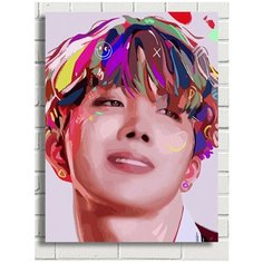 Картина по номерам Музыка BTS (Джимин, Шуга, Намджун) - 8340 В 30x40