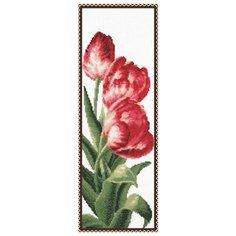 Набор для вышивания палитра арт.01.008 Тюльпаны 13х35 см