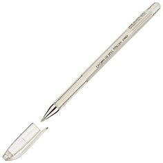 Ручка гелевая пастель белая CROWN, 0,7мм