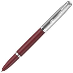 Ручка перьевая Parker 51 Core 2123496 Burgundy F, сталь нержавеющая, подарочная коробка (1475143)