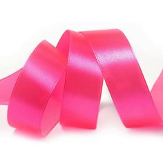 Лента атласная 20мм цв.4175 ярко-розовый IDEAL уп.27,4 м