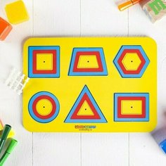 Рамка-вкладыш М. Монтессори «Паутинка 1» Woodland