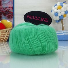 Пряжа SILKE Neveline (Silke), салат - 101, 60% мохер, 40% акрил, 2 мотка, 50 г, 150 м.