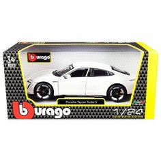 Машинка коллекционная металлическая Bburago Porsche Taycan Turbo S-New 1:24 18-21098