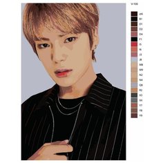 Картина по номерам V-100 "K-pop Monsta X. Участник группы" 60х90 Brushes Paints