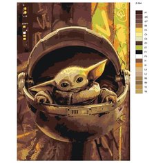 Картина по номерам Z-584 "Грогу. Звёздные войны" 60x90 Brushes Paints