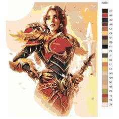 Картина по номерам S200 "Игра World of Warcraft (Ворд оф Варкрафт). Эльфийка крови" 60x80 Brushes Paints
