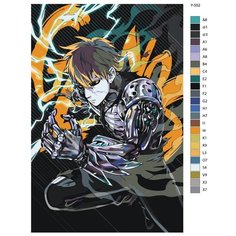 Картина по номерам Y-552 "Аниме Ванпанчмен. Генос" 60x90 Brushes Paints