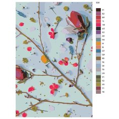 Картина по номерам S30 "Цветы" 50x70 Brushes Paints