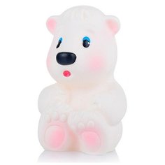 Игрушка для ванны Огонек Медвежонок, белый, 5х6х9 см (С-1637) Огонёк