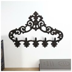 Крючки декоративные металл "Медальон с узорами" 23х32х4,5 см Noname