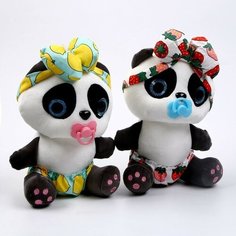 Мягкая игрушка «Панда с соской», цвета микс Romanoff