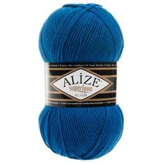 Пряжа Alize Superlana klasik (Суперлана Классик) - 2 шт Цвет: 141 василек 25% шерсть, 75% акрил 100г 280м