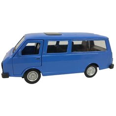 Игрушка машинка РАФ-2203 свет звук откр двери голубой 1/36 Panawealth Inter Holdings