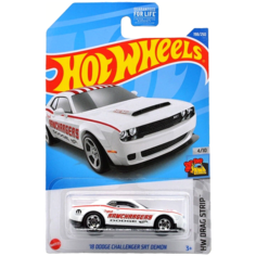 Базовая машинка Hot Wheels 18 DODGE CHALLENGER SRT DEMON, белая, Хот Вилс Mattel арт. 5785/HCV31