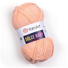 Пряжа для вязания YarnArt Dolce Baby (ЯрнАрт Дольче Беби) - 5 мотков 773 светлый персик, 100% микрополиэстер 85м/50г