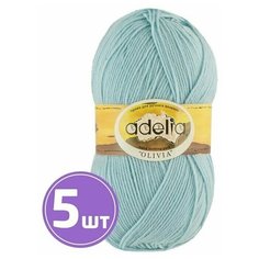 Пряжа Adelia OLIVIA (26), светло-голубой, 5 шт. по 100 г