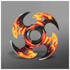 Сувенир деревянный нож сюрикен "Пламя", 8см Romanoff