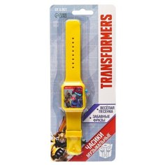 Часы музыкальные Трансформеры, звук, цвет желтый Hasbro