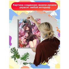 Картина по номерам Игра Gensgin Impact (Паймон, Венти, Делюк, Джинн, Синьора) - 8028 В 30x40