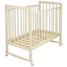 Кроватка MALIKA Little Rabbit колесо качалка без ящика бежевый Малика