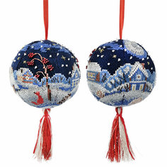 Набор для создания игрушки «Зимняя ночь» диаметр 10 см марья искусница 21.002.27