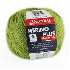 Пряжа Merino Plus Mondial - 1 моток (125 м, 100 гр), цвет 158