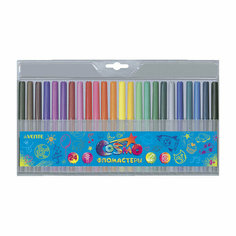 Фломастеры (deVENTE) Cosmo 24 цвета пластиковый блистер арт.5083310. Количество в наборе 4 шт.