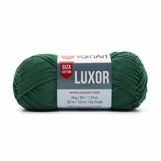 Пряжа для вязания YarnArt Luxor, 50г, 125м (100% мерсеризованный хлопок) (1235 тёмно-зелёный), 10 мотков