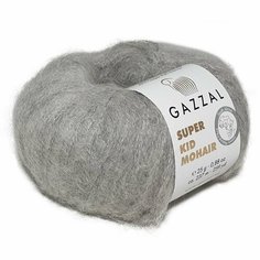 Пряжа GAZZAL SUPER KID MOHAIR (Gazzal), перламутр - 64434, 47% супер кидмохер, 31% тонк. мерин. шерсть супервош, 22% полиамид, 6 мотков, 25 г, 237 м.