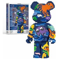 Конструктор Медведь из кубиков/ граффити/ MY97046 Vuitton