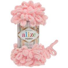 Пряжа для вязания ALIZE Puffy Ализе Пуффи: 638 (пион) / 2 шт / 9 м / 100 г / 100% микрополиэстер / большие петли