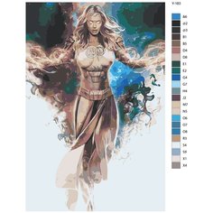 Картина по номерам Y 183 "Анджелина Джоли - Фина. Вечные " 40х60 Brushes Paints