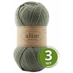 Пряжа Alize Wooltime (Вултайм) - 3 мотка Цвет: 274 артишок 75% шерсть, 25% полиамид, 100г 200м