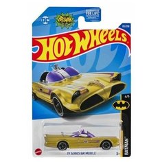 Машинка детская Hot Wheels коллекционная TV SERIES BATMOBILE золотой