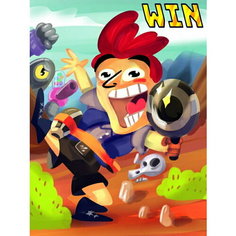 Плакат, постер на бумаге Brawl Stars/Браво Старс/игровые/игра/компьютерные герои персонажи. Размер 60 х 84 см