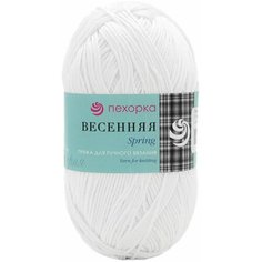 Пряжа Пехорка Весенняя, 100% мерсеризованный хлопок, вес мотка 100 гр, длина нити 250 м, 5 шт в упаковке