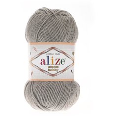 Пряжа Alize Cotton Gold Hobby серый меланж (21), 5 шт